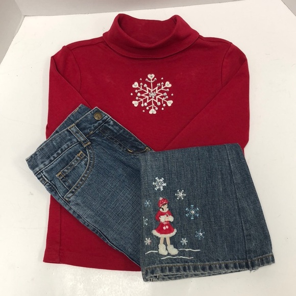 Two piece Gymboree set. Jeans and turtleneck. - Picture 1 of 9